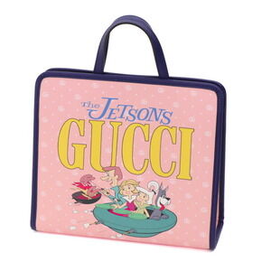 Gucci Navy Blue GG Pink Handbag Jetsons The Supreme